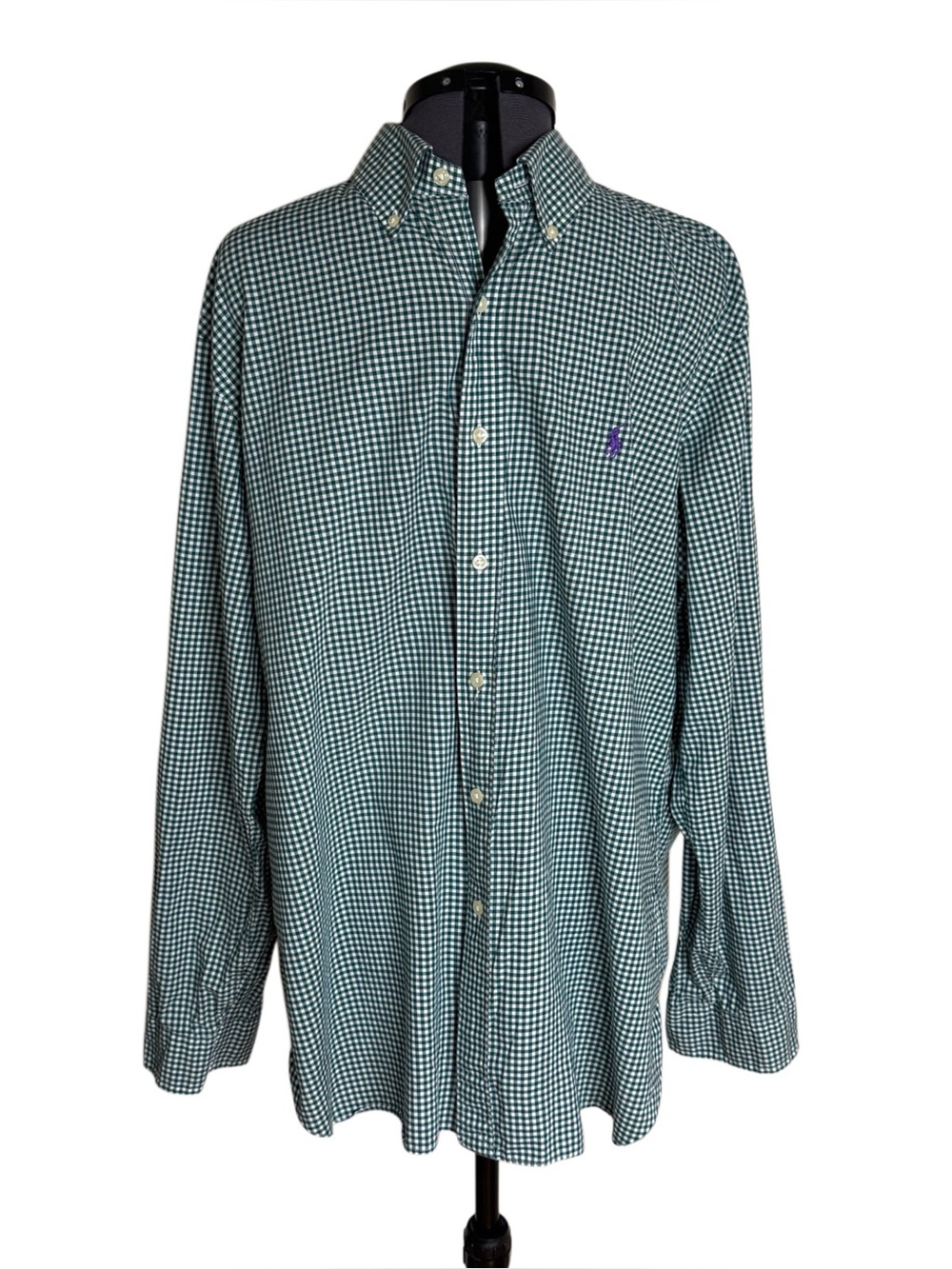 Ralph Lauren Gingham Cotton Button Down Shirt